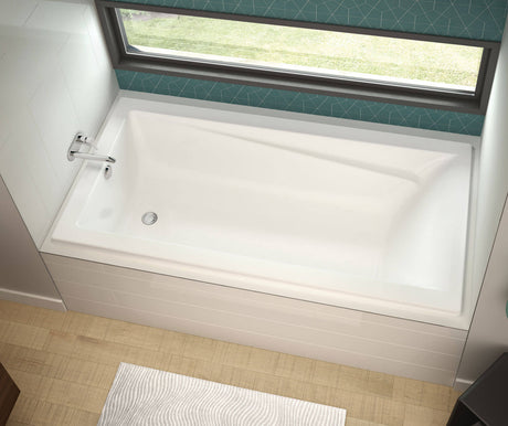 MAAX 106177-103-001-000 Exhibit 6636 Acrylic Drop-in End Drain Aeroeffect Bathtub in White