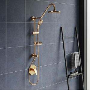 PULSE ShowerSpas 1011-BG-1.8GPM Brushed-Gold Kauai III Shower System, 1.8 Gallon Per Minute
