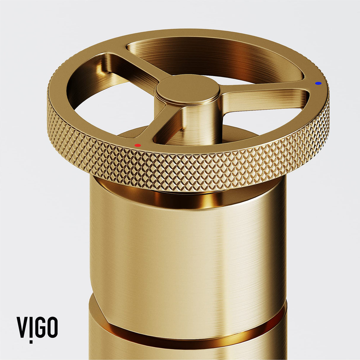 VIGO Cass 12 inch H Single Hole Single Handle Bathroom Faucet in Matte Brushed Gold - Vessel Sink Faucet VG03030MG
