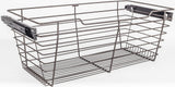 Hardware Resources POB1-162911ORB Dark Bronze Closet Pullout Basket with Slides 16"D x 29"W x 11"H