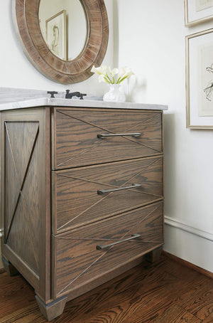 Amerock Cabinet Pull Graphite 6-5/16 inch (160 mm) Center to Center Riva 1 Pack Drawer Pull Drawer Handle Cabinet Hardware