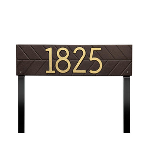 Whitehall 3909AD - Herringbone Horizontal Plaque, Standard Lawn 1-line