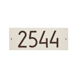 Whitehall 3903L1 - Mid-Century Modern Rectangle Plaque, Standard Wall 1-line