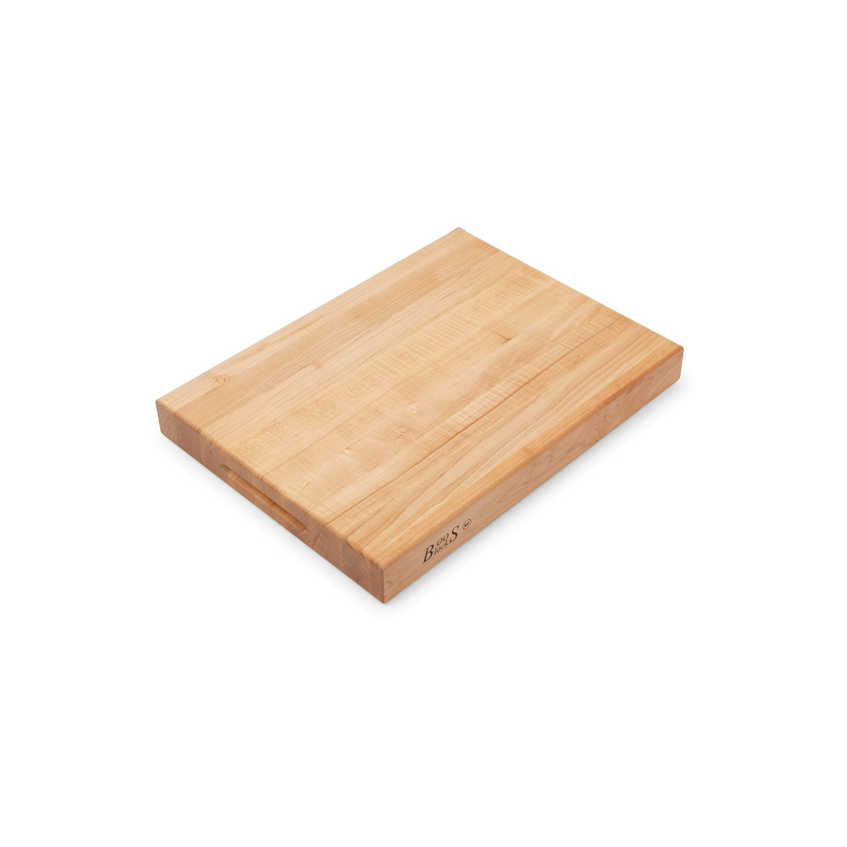 John Boos RA02 Maple Wood Cutting Board for Kitchen Prep 20 Inches x 15 Inches, 2.25 Thick Reversible End Grain Rectangular Charcuterie Block 20X15X2.25 MPL-EDGE GR-REV-GRIPS-