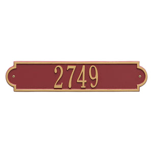 Whitehall 3008RG - Personalized Richmond Horizontal Plaque - Standard - Wall - 1 Line