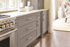 Amerock Cabinet Pull Polished Nickel/Black Chrome 8 inch (203 mm) Center-to-Center London 1 Pack Drawer Pull Drawer Handle Cabinet Hardware