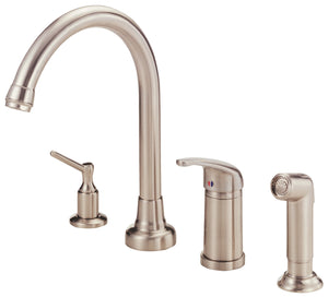 Gerber D409112SS Stainless Steel Melrose Single Handle High-rise Kitchen Faucet