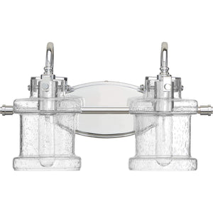 Quoizel DNY8602BN Danbury Vanity Bath Lighting, 2-Light, 200 Watts, Brushed Nickel (10" H x 16" W)