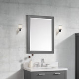 Avanity 24 in. Mirror for Allie / Austen in Twilight Gray with Silver Trim