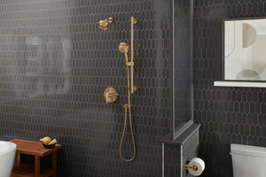 Gerber D460055BB Brushed Bronze Parma 4 1/2" 5-function Showerhead, 2.0GPM
