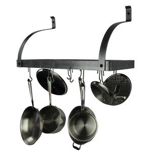 Enclume PR8AC-30 HS 30" Deep Bookshelf Rack w/Curved Arms & 12 Hooks HS
