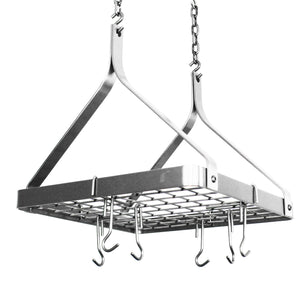 Enclume DR24 SS Square Ceiling Rack w/ 6 Hooks SS