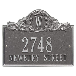 Whitehall 1104PS - Personalized Acanthus Monogram Plaque - Wall - 3 line
