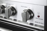 Verona VPFSGG365DE Prestige 36" Gas Double Oven Range - Matte Black