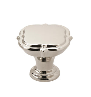 Amerock Cabinet Knob Polished Nickel 1-3/8 inch (35 mm) Diameter Grace Revitalize 1 Pack Drawer Knob Cabinet Hardware