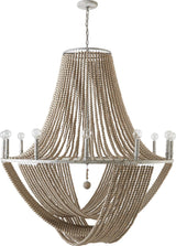 Capital Lighting 429501MS Kayla 12 Light Chandelier Mystic Sand