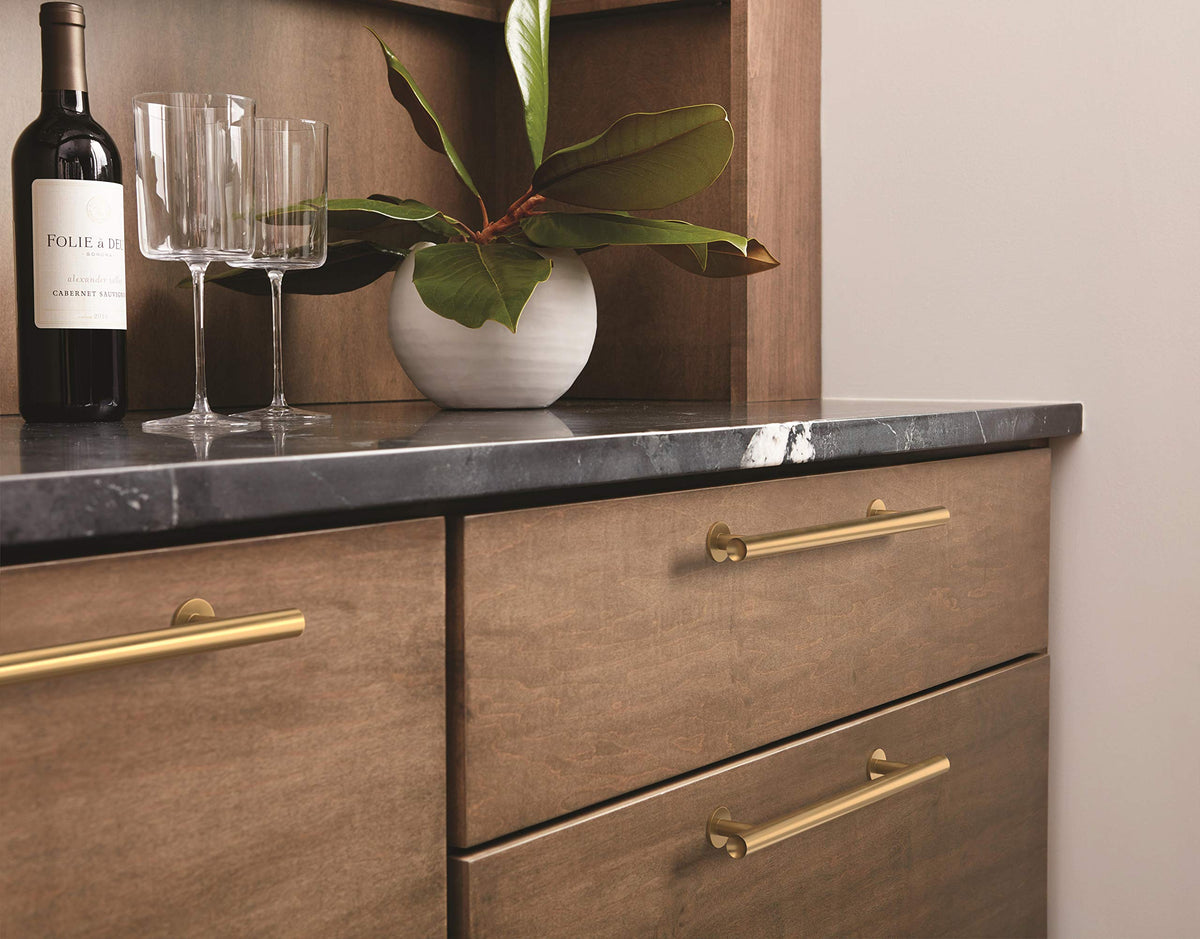 Amerock Cabinet Pull Champagne Bronze 6-5/16 inch (160 mm) Center-to-Center Radius 1 Pack Drawer Pull Cabinet Handle Cabinet Hardware