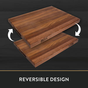 John Boos WAL-R03 Walnut Wood Cutting Board for Kitchen Prep, 1.5 Inch Thick, Large Edge Grain Rectangular Reversible Charcuterie Block, 20" x 15" 1.5" 20X15X1.5 WAL-EDGE GR-REV-