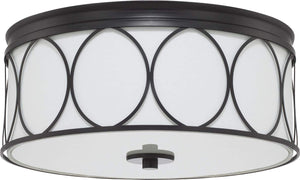 Capital Lighting 225131MB-683 Rylann 3 Light Flush Mount Matte Black