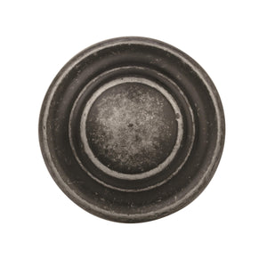 Amerock Cabinet Knob Wrought Iron Dark 1-5/16 inch (33 mm) Diameter Inspirations 1 Pack Drawer Knob Cabinet Hardware