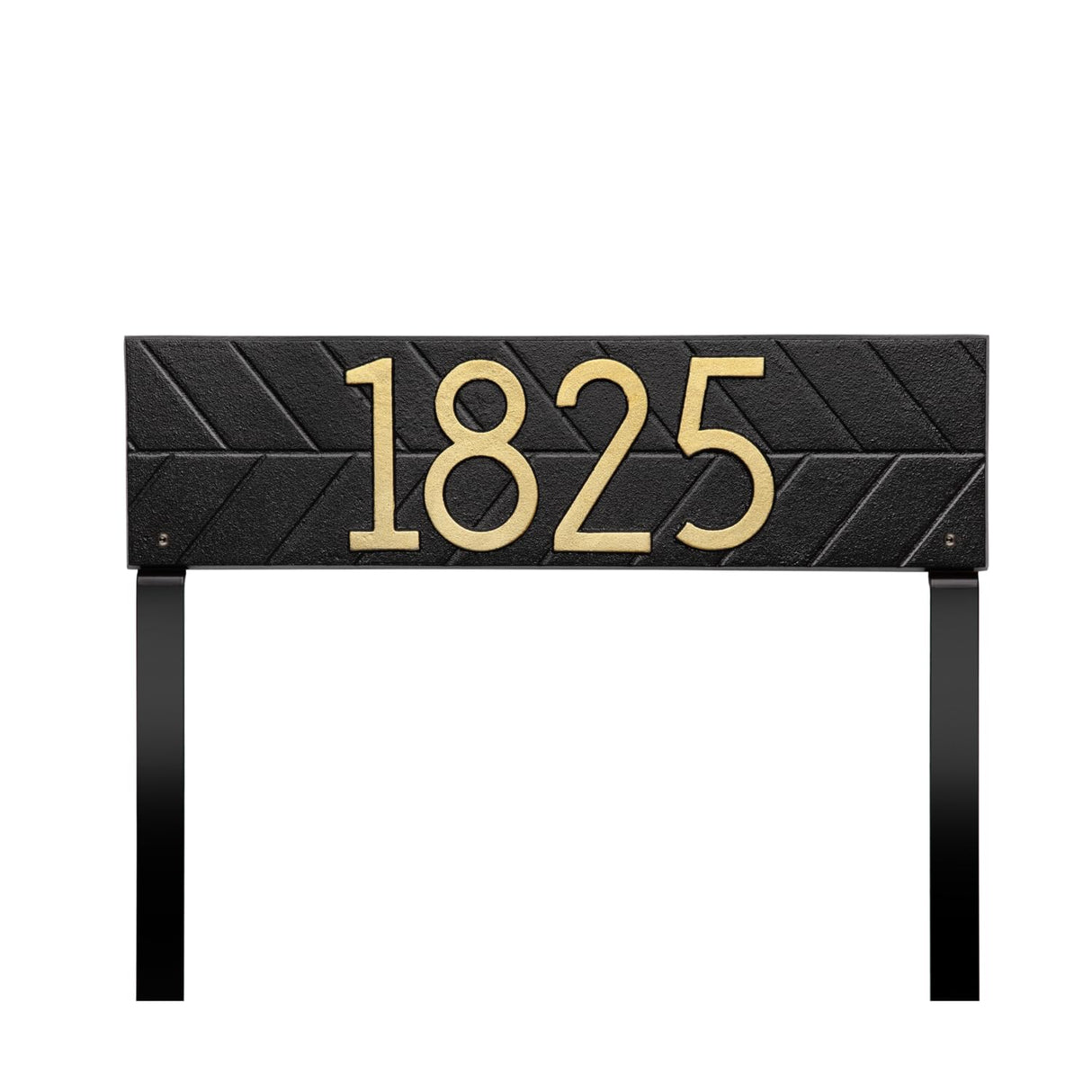 Whitehall 3909BG - Herringbone Horizontal Plaque, Standard Lawn 1-line