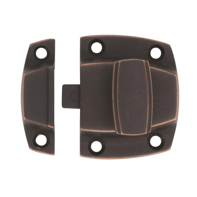 Amerock Cabinet Latch Dark Oiled Bronze 1-7/8 inch (48 mm) Length Highland Ridge 1 Pack Cabinet Hardware