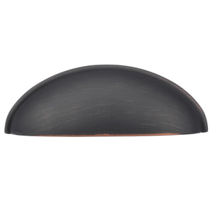 Amerock Cabinet Cup Pull Oil Rubbed Bronze 3 inch (76 mm) Center-to-Center Ravino 1 Pack Drawer Pull Drawer Handle Cabinet Hardware