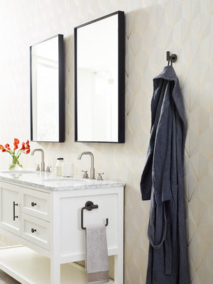 Amerock BH26541ORB Oil Rubbed Bronze Towel Ring 6-7/16 in (164 mm) Length Towel Holder Arrondi Hand Towel Holder for Bathroom Wall Small Kitchen Towel Holder Bath Accessories