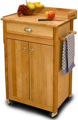 John Boos PPB3024D Catskill Craftsmen Cuisine Cart Deluxe with Back Splash and Galley