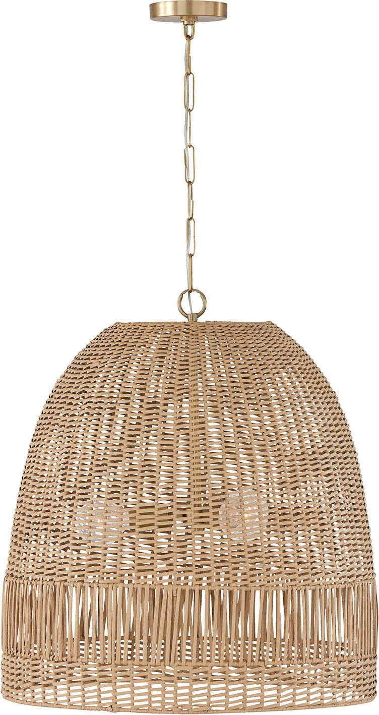 Capital Lighting 347533MA Naomi 3 Light Pendant Matte Brass