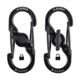 Nite Ize S-Biner MicroLock Aluminum, Locking Keychain Carabiner, 5 Pack, Assorted Colors