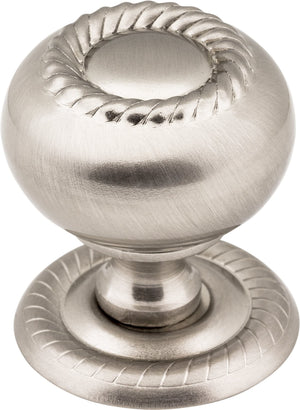 Jeffrey Alexander S6060DACM 1-1/4" Diameter Gun Metal Rope Rhodes Cabinet Knob