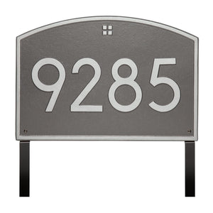 Whitehall 3908PS - Cape Charles Modern Font Plaque, Estate Lawn 1-line