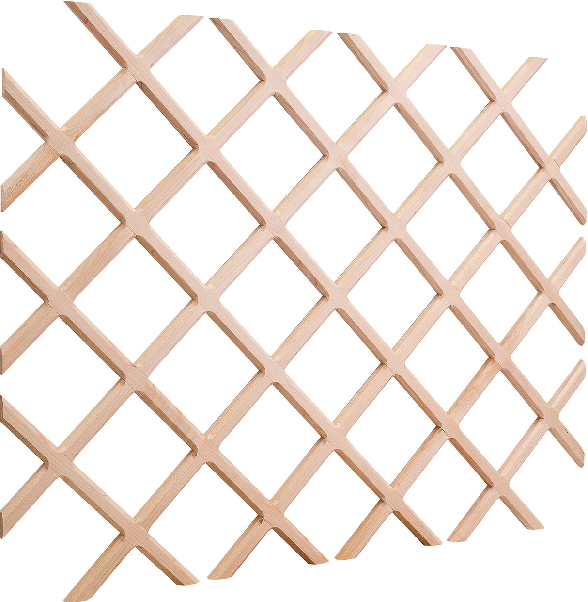 Hardware Resources WR30-2OK 30" H x 24" W Oak Wine Bottle Lattice