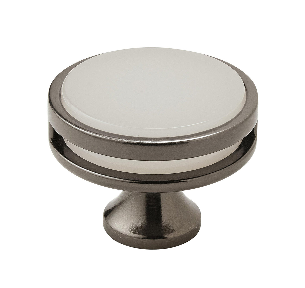 Amerock Cabinet Knob Gunmetal/Frosted 1-3/4 inch (44 mm) Diameter Oberon 1 Pack Drawer Knob Cabinet Hardware