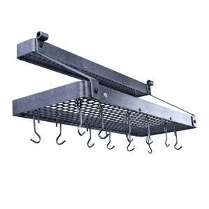 Enclume PR8C HS 36" Deep Bookshelf Rack w/ 18 Hooks & Accessory Shelf HS