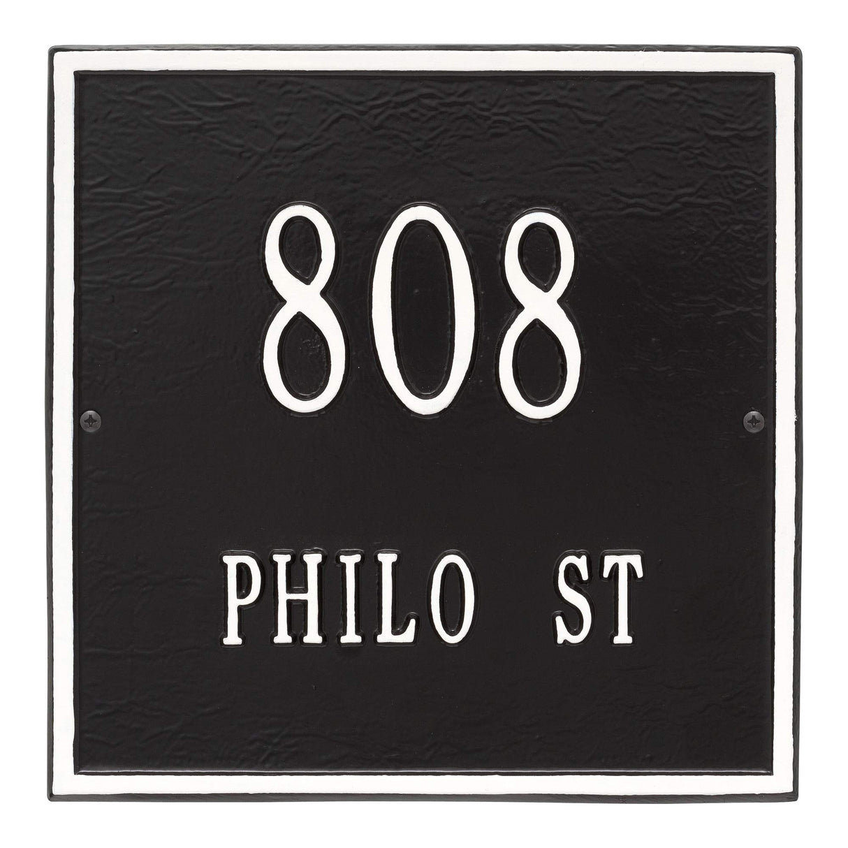 Whitehall 2111BW - Personalized Square Plaque - Standard - Wall - 2 line
