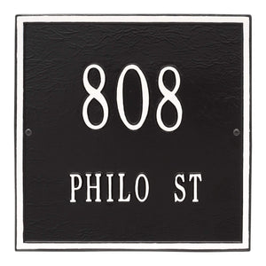 Whitehall 2111BW - Personalized Square Plaque - Standard - Wall - 2 line