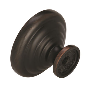 Amerock Cabinet Knob Oil Rubbed Bronze 1-1/4 inch (32 mm) Diameter Everyday Heritage 1 Pack Drawer Knob Cabinet Hardware