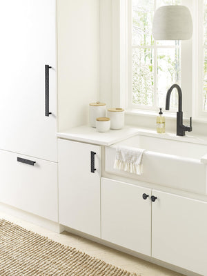 Amerock Cabinet Pull Matte Black 3-3/4 inch (96 mm) Center to Center Kamari 1 Pack Drawer Pull Drawer Handle Cabinet Hardware