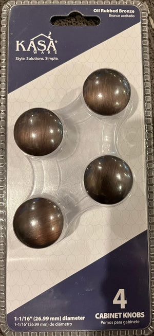 KasaWare K755BORB-4 1-1/16" Diameter Knob, 4-pack