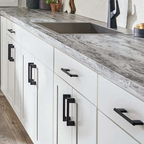 Elements 645-128SN-10 10-Pack of the 128 mm Center-to-Center Satin Nickel Knox Cabinet Bar Pull
