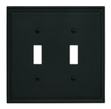 Amerock Wall Plate Black Bronze 2 Toggle Switch Plate Cover Mulholland 1 Pack Light Switch Cover