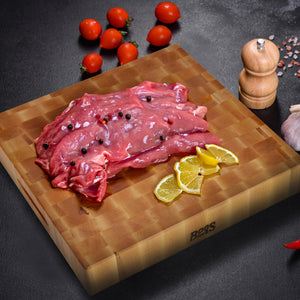 John Boos CCB183-S Large Maple Wood Cutting Board for Kitchen 18 x Inches, 3 Inches Thick Reversible End Grain Charcuterie Block with Finger Grips 18X18X3 MPL-END GR-REV-GR