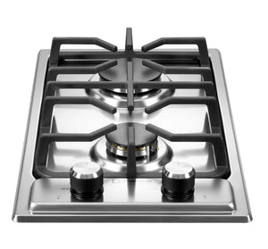 Verona VDGCT212FSS Verona 12" Designer Gas Cooktop - Brass Burners - SS