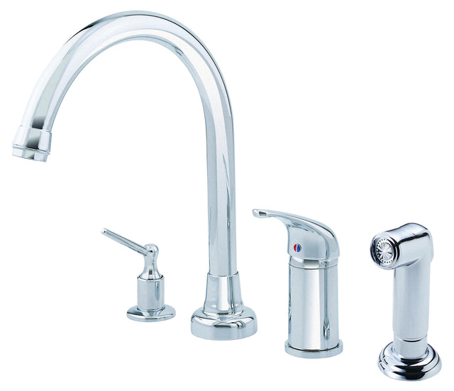 Gerber D409112 Chrome Melrose Single Handle High-rise Kitchen Faucet