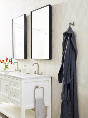 Amerock BH36070G10 Brushed Nickel Single Robe Hook 1-7/8 in. (48 mm) Length Towel Holder Appoint Towel Hook for Bathroom Bathroom Hardware Bath Accessories