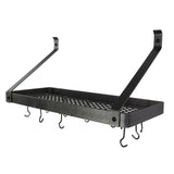 Enclume PR8AF-36 HS 36" Deep Bookshelf Rack w/Straight Arms & 12 Hooks HS