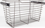 Hardware Resources POB1-162317ORB Dark Bronze Closet Pullout Basket with Slides 16"D x 23"W x 17"H