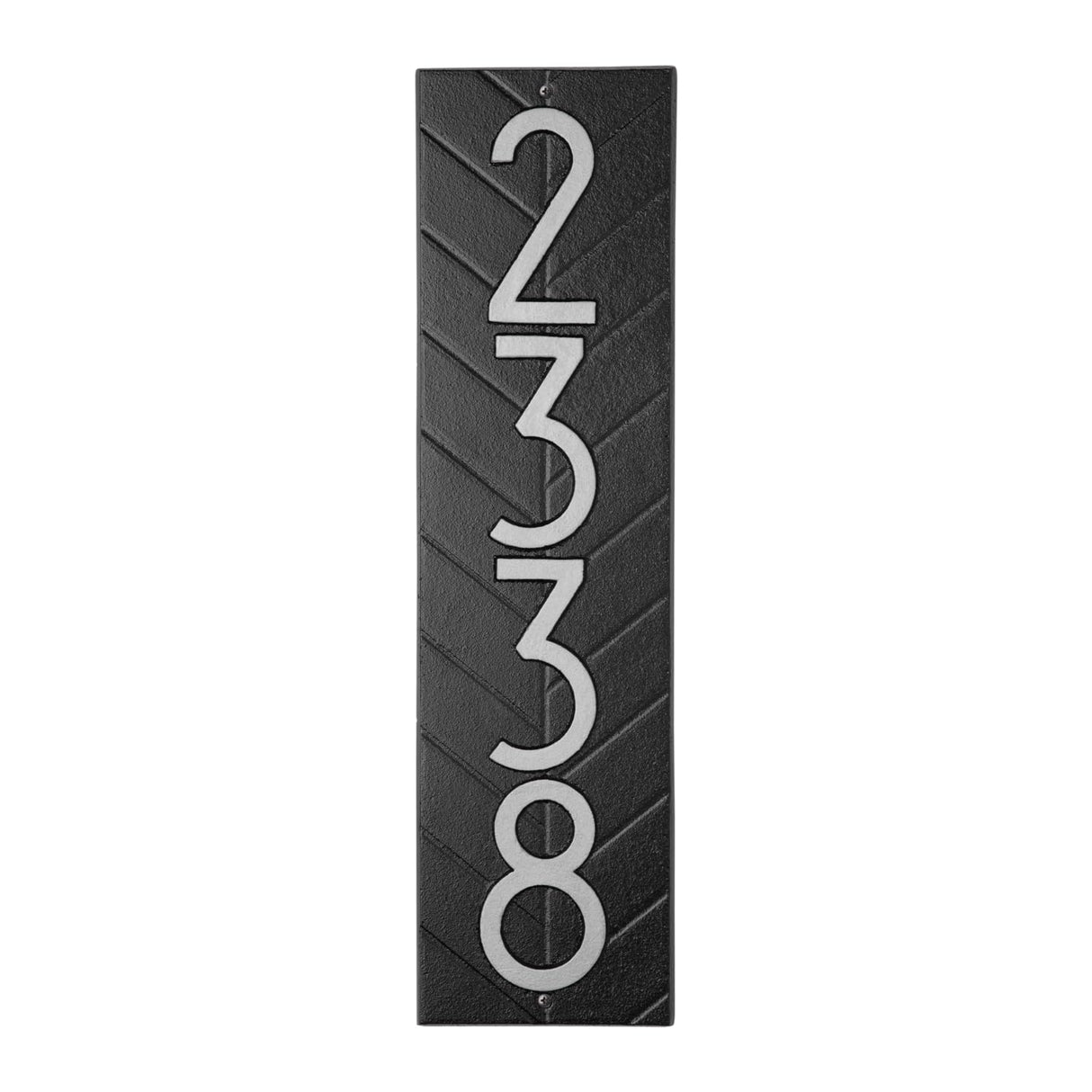 Whitehall 3868BS - Modern Herringbone Vertical Plaque, Standard Wall 1-line